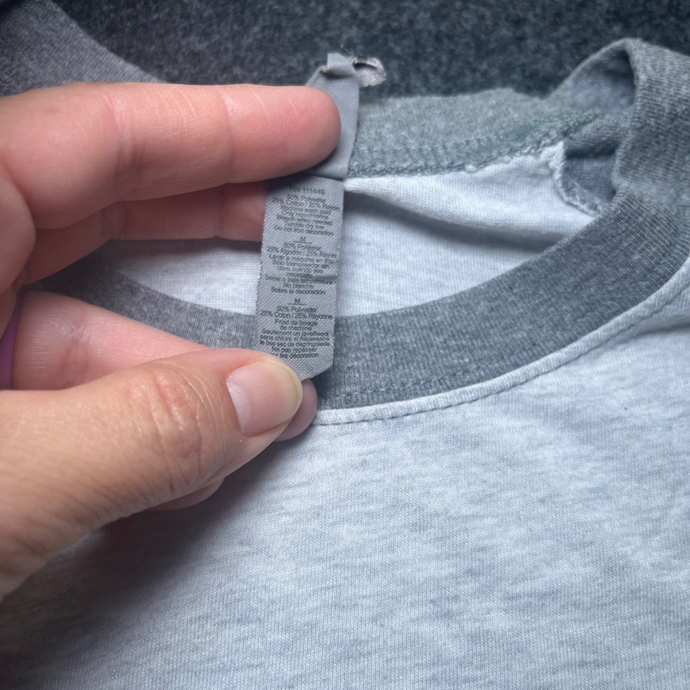 Next Level Raglan T-Shirt Women M Grey Game Day Yall Graphic Tee - Picture 3 of 7